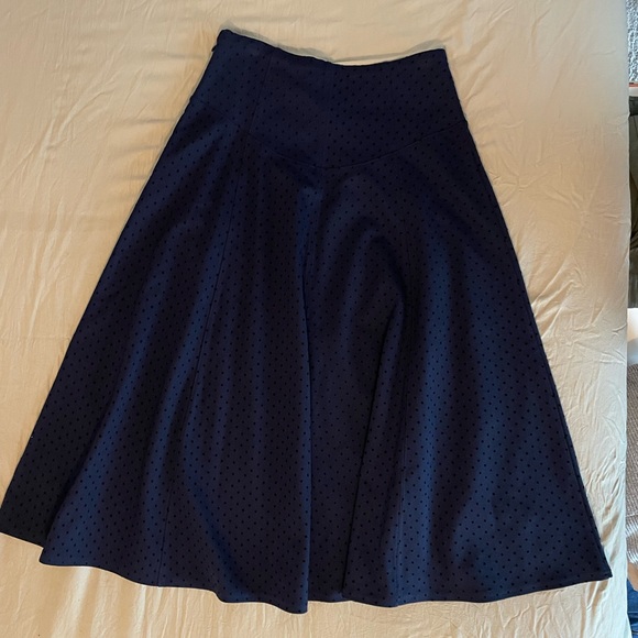 Maeve (Anthropologie) Polka Dot Midi Skirt - Picture 2 of 7